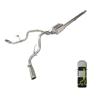 Ford, 2021-2026, 5.0L - Stainless - MPI Exhaust Cat-Back Dual Stainless Kit