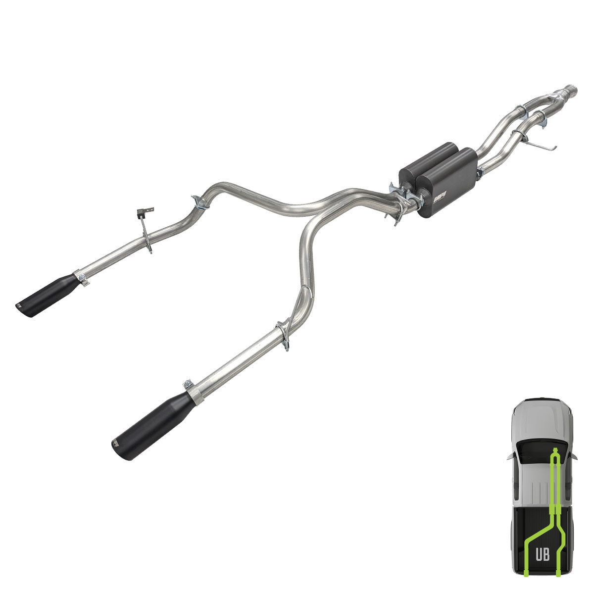 Suburban/Yukon, 2015-2020, 5.3L - Stainless - MPI Exhaust Cat-Back Dual Exhaust Kits