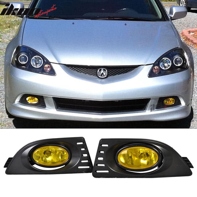 2005-2007Â Acura RSX Yellow Lens Bumper Fog Lights Lamps RH LH Driving