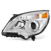 10-15 Chevrolet Equinox OE Style Projector Headlights - Chrome/Amber Left