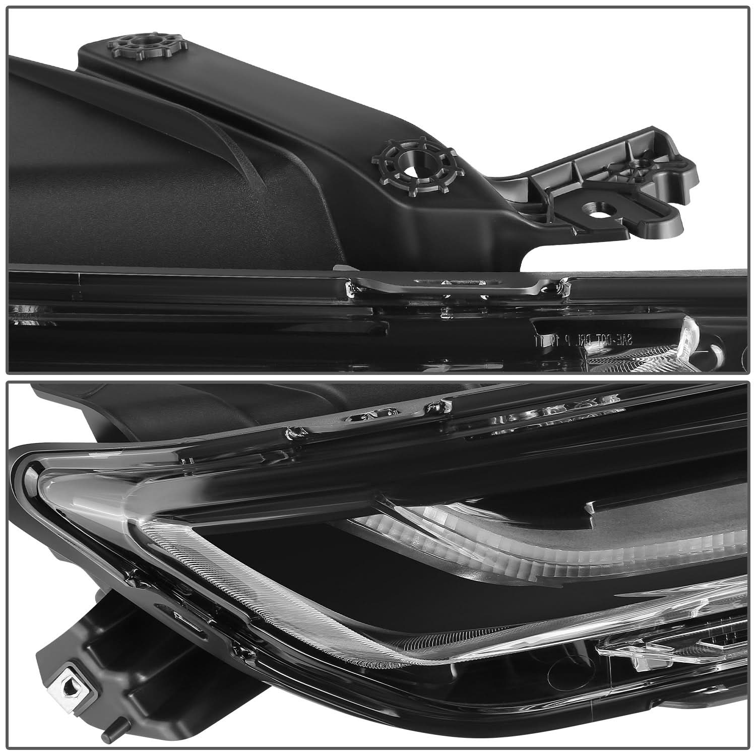 2019-2022 Chevrolet Blazer OE Style LED DRL Headlights - Black Housing