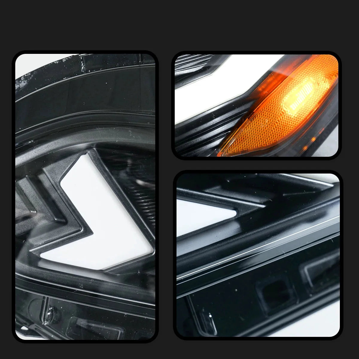 Honda Civic 11th Gen 4-Lens LED Headlight Assembly with Start-Up Animation & Dynamic Turn Signal 2022 - 2023 (Pair)
