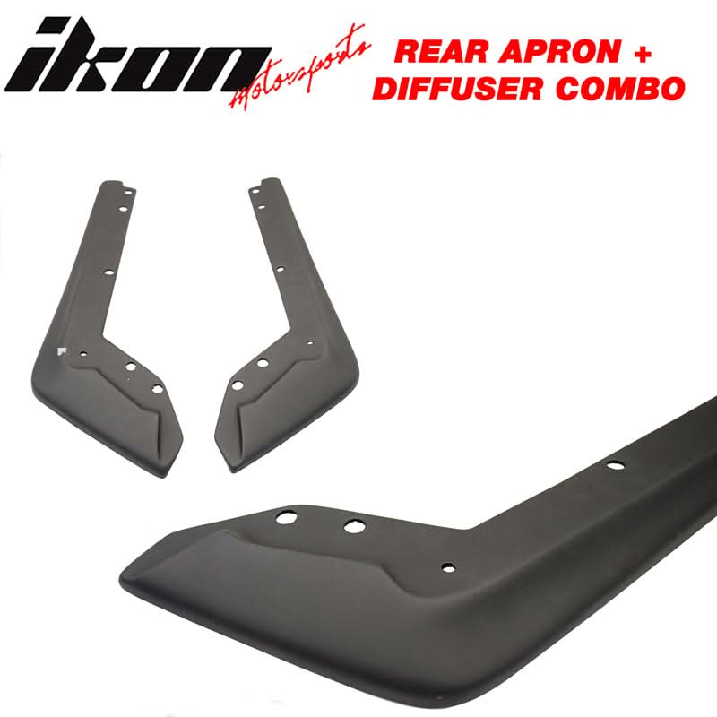 2015-2021 Subaru WRX STI 2 Piece Rear Aprons + Rear Diffuser ABS