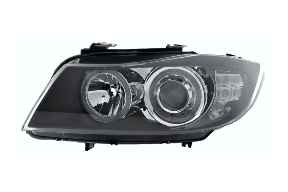 BMW 3-Series (E90 Sedan / E91 Touring) Black Angel Eyes Headlights (2005-2008)