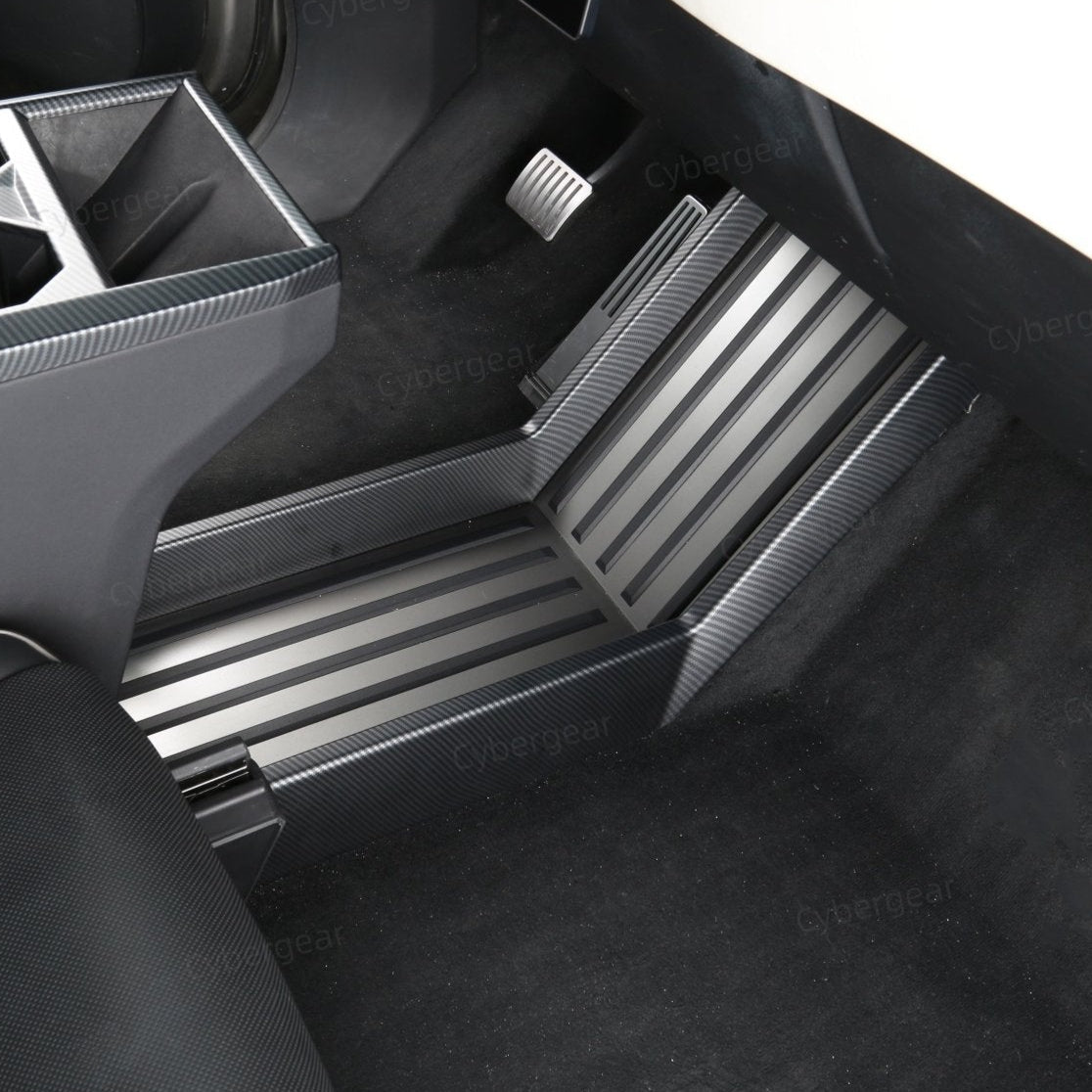 [Carbon Fiber Pattern ABS] Lower Console Protection Trim Cover For Cybertruck