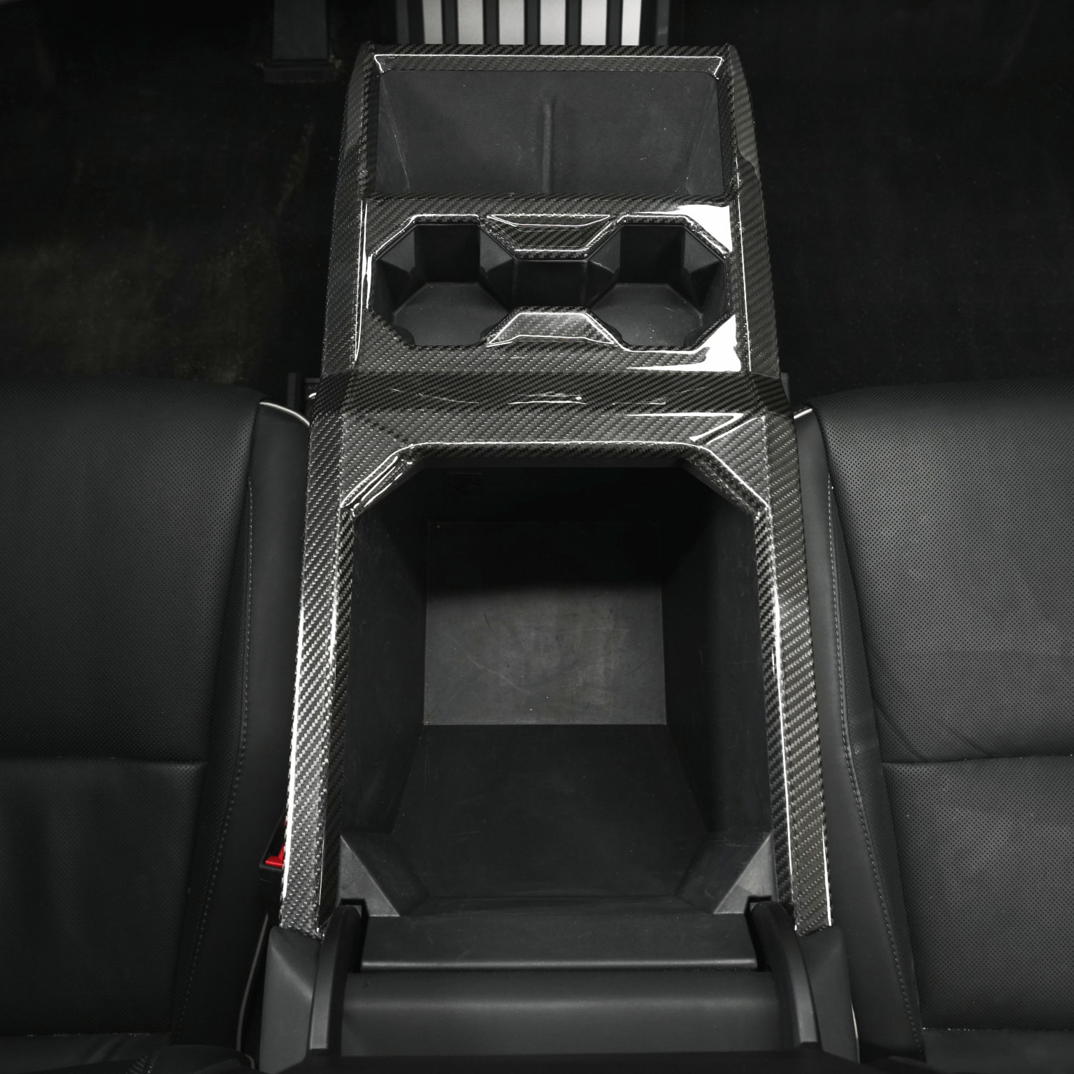 [Real Carbon Fiber] Front Drain Cup Panel For Cybertruck (Glossy/Matte)