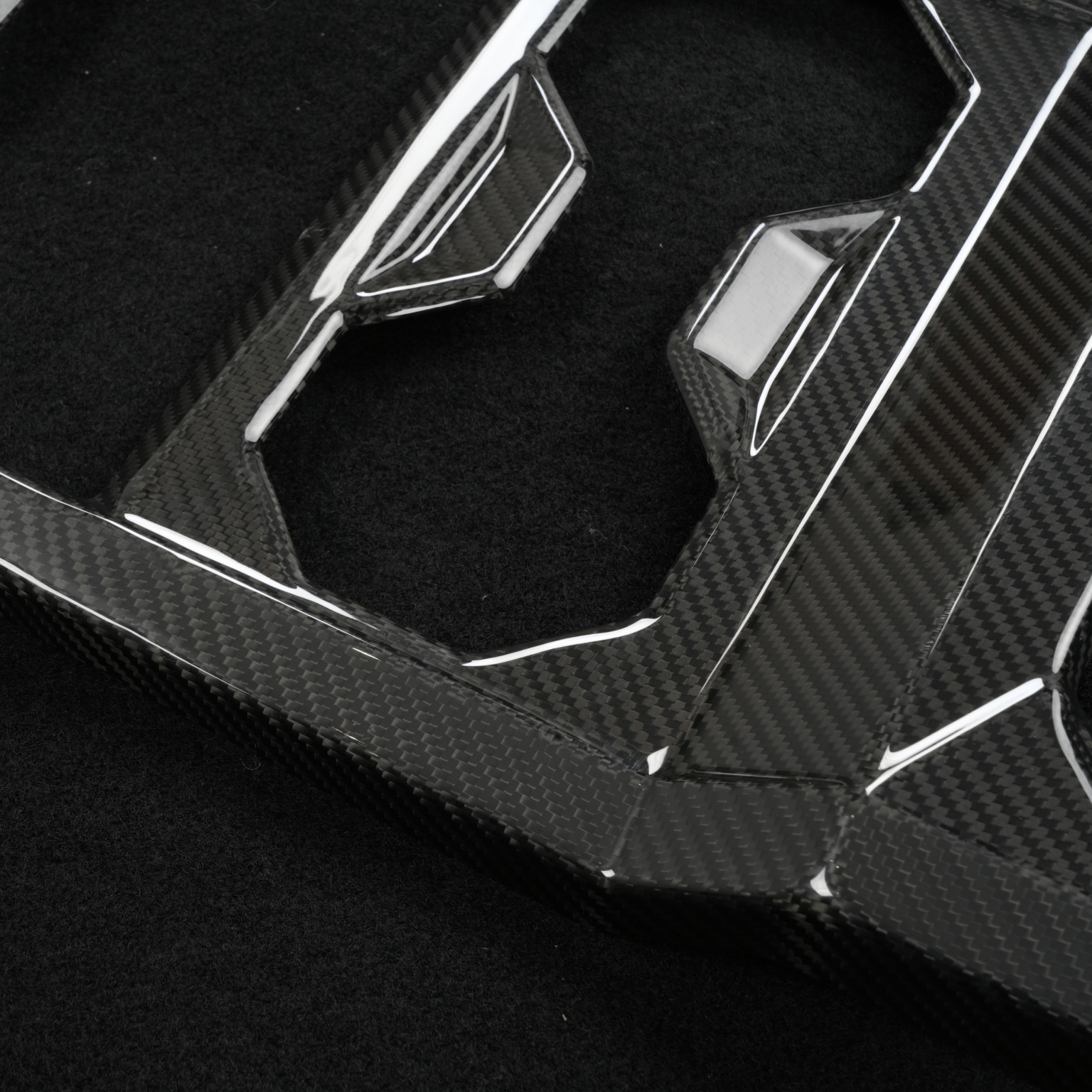 [Real Carbon Fiber] Front Drain Cup Panel For Cybertruck (Glossy/Matte)