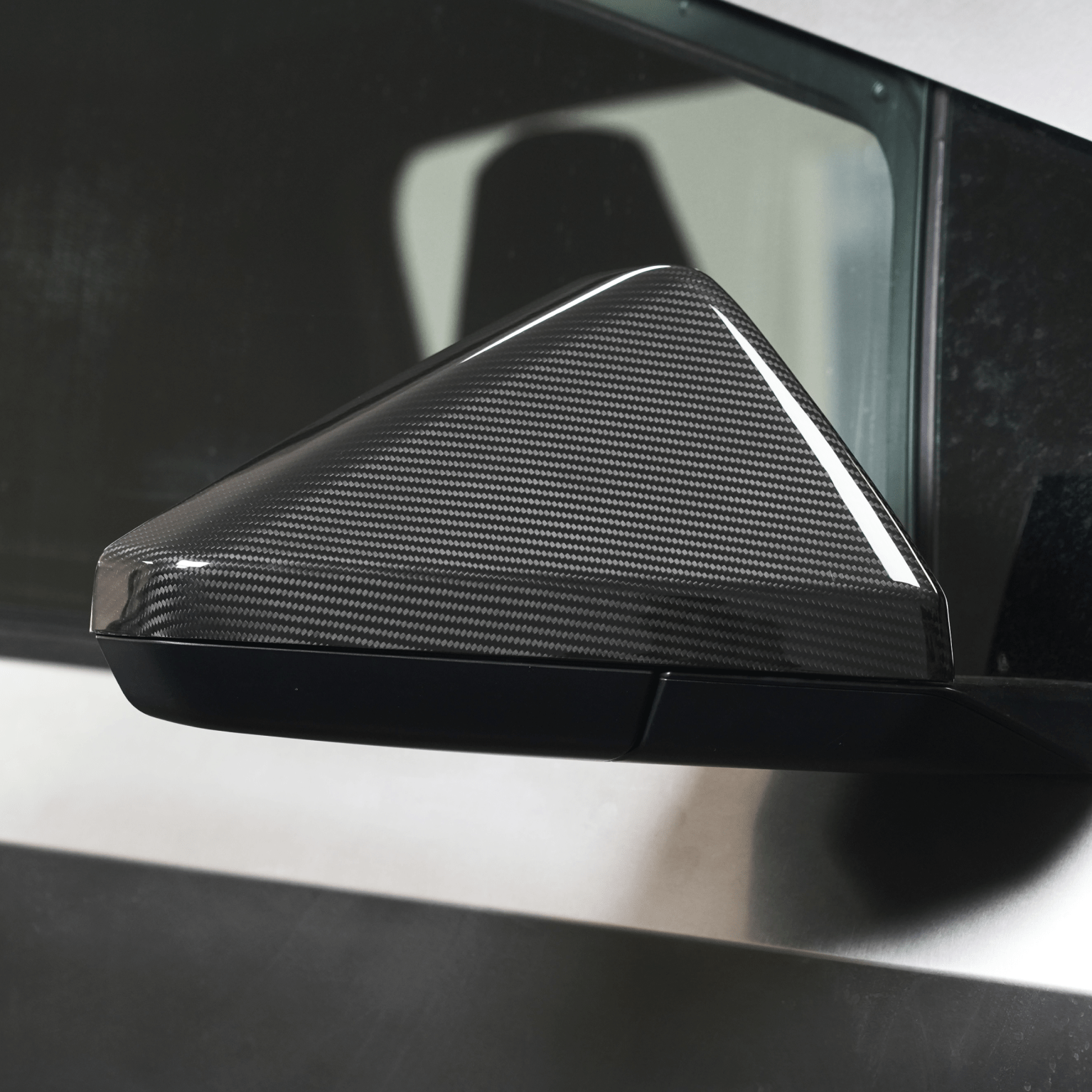 [Real Carbon Fiber] Side Mirror Cover Glossy Dry Carbon For Cybertruck