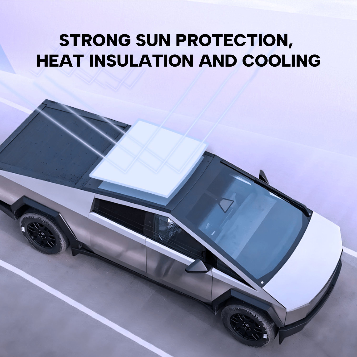 Cybertruck Ludicrous Speed Roof SunShade Ambient Lighting