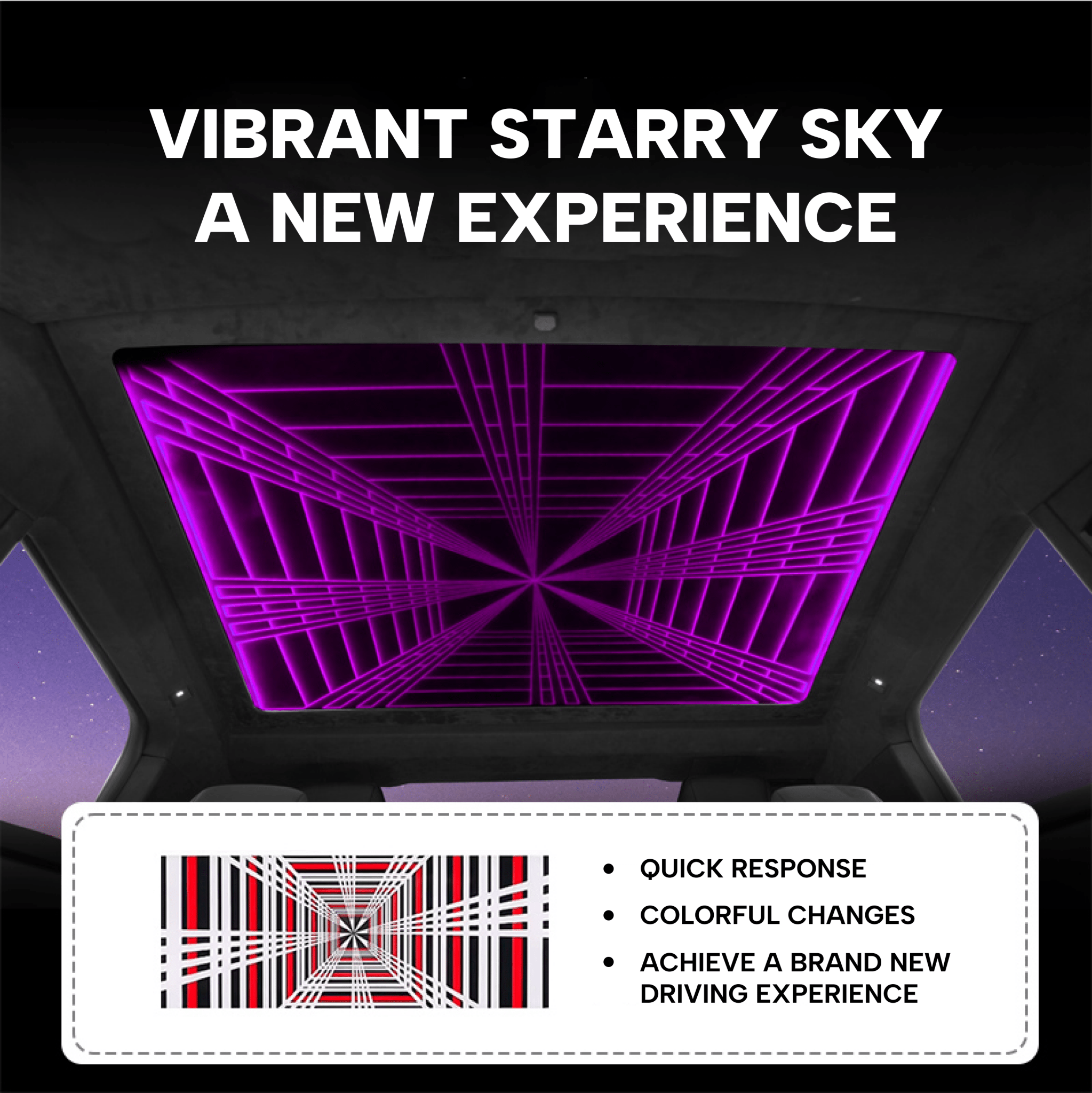 Cybertruck Ludicrous Speed Roof SunShade Ambient Lighting