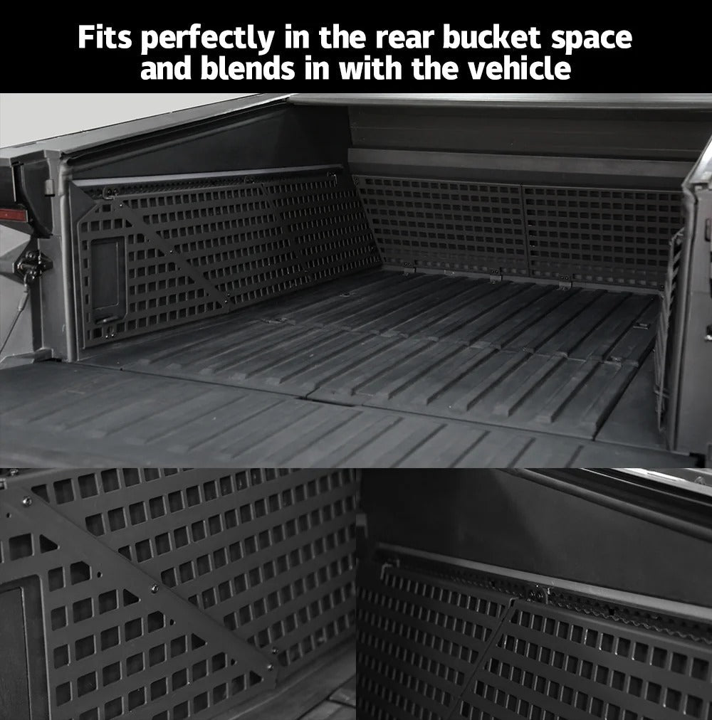 Cybertruck Trunk Bed Inner Side Molle Panels Rack System