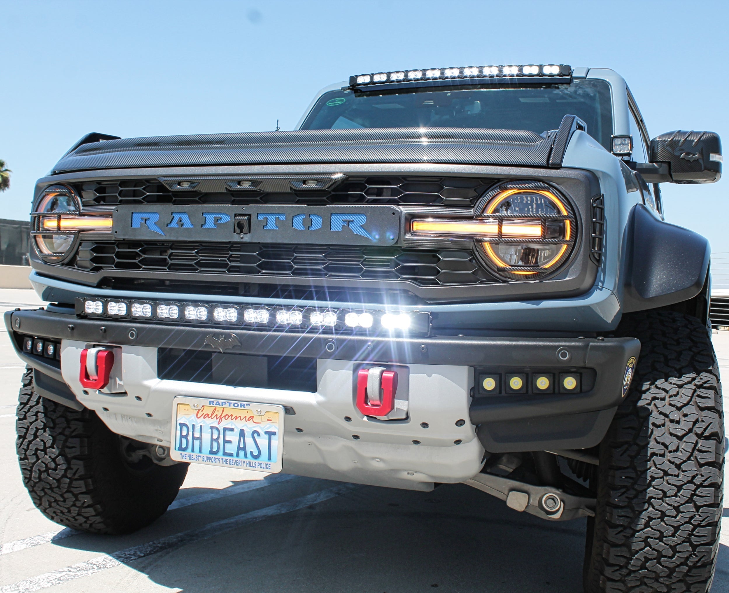 2021+ Ford Bronco Modular Bumper Curved 40in Light Bar - PRO