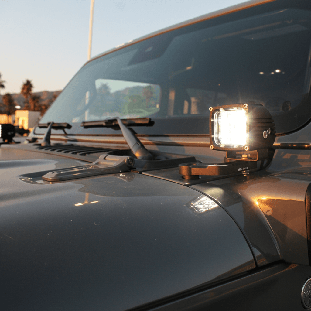 2019+ Jeep Gladiator Hood Mount/Ditch Lights