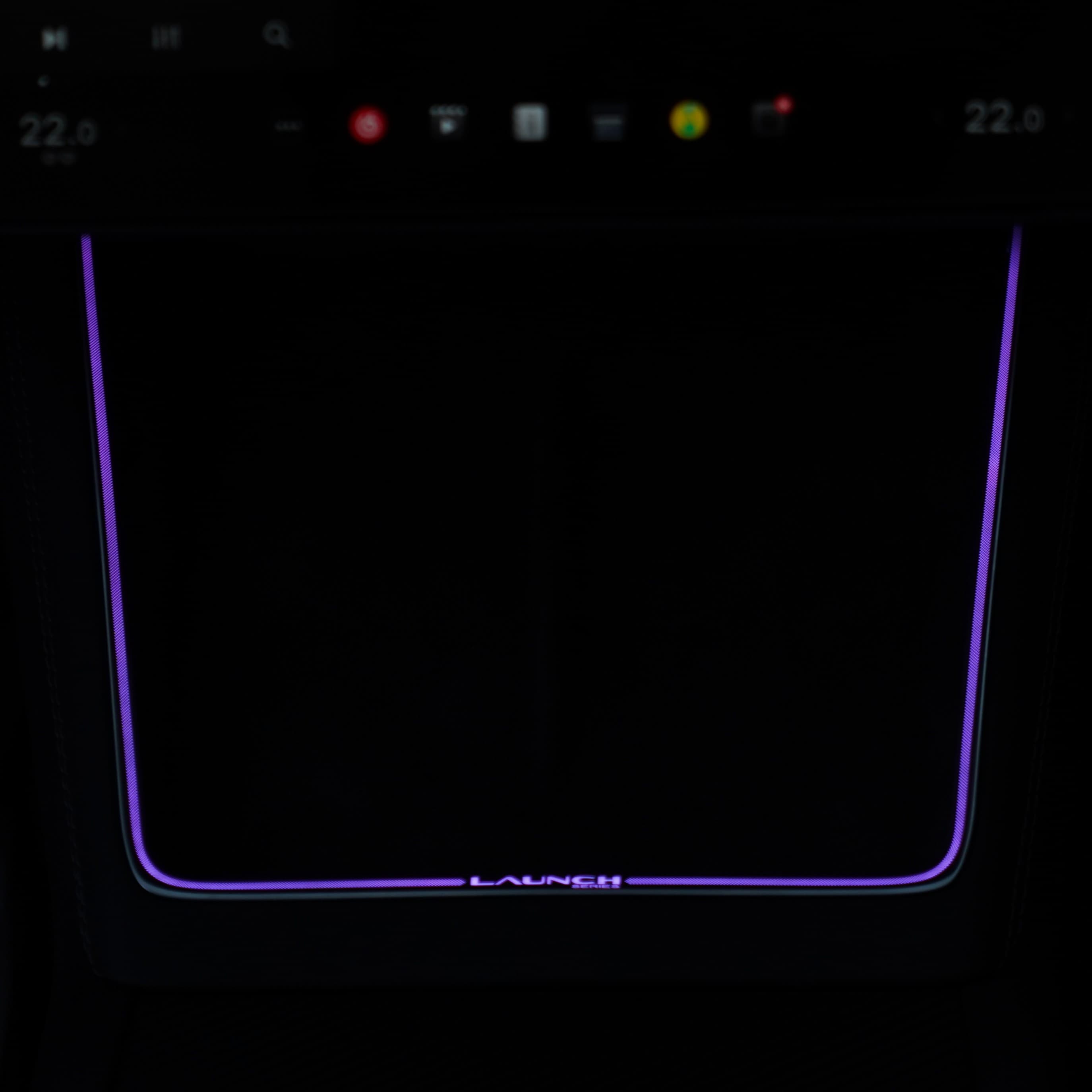 Laser-Carved Ambient Light for Model Y Juniper / YL Wireless Charging Port | TESERY