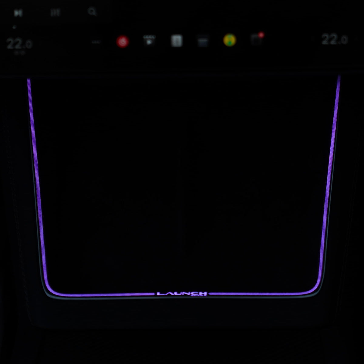 Laser-Carved Ambient Light for Model Y Juniper / YL Wireless Charging Port | TESERY