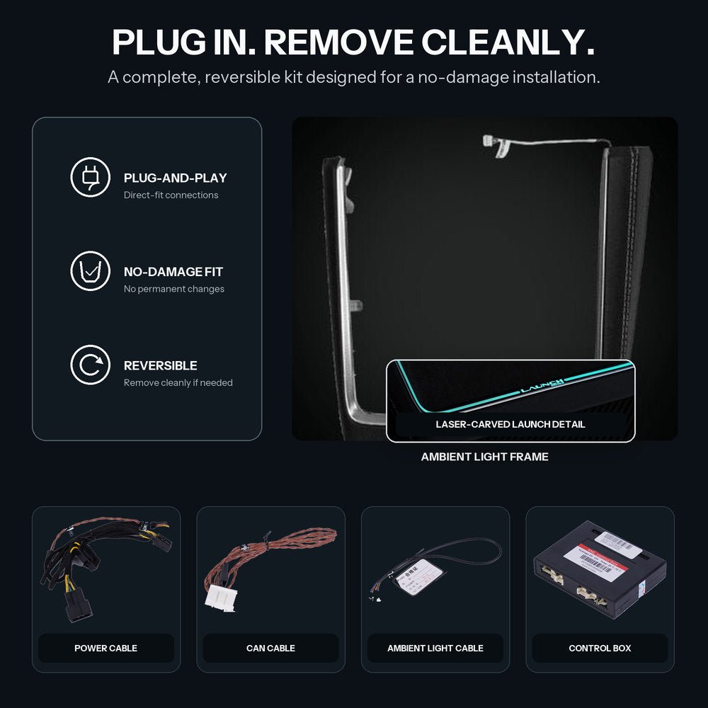 Laser-Carved Ambient Light for Model Y Juniper / YL Wireless Charging Port | TESERY