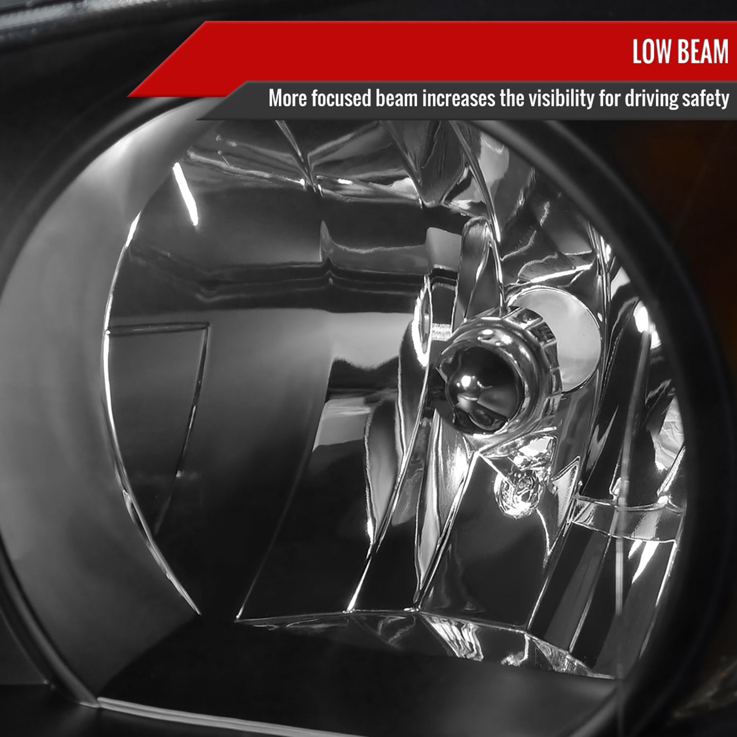 2002-2004 Toyota Camry Factory Headlights w/Amber Reflector Matt Black/Clear