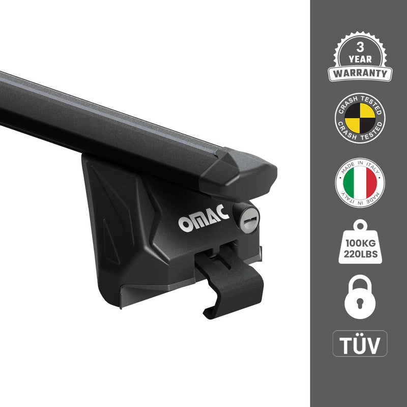 2007-2015 Audi Q7 Roof Rack Cross Bars Black