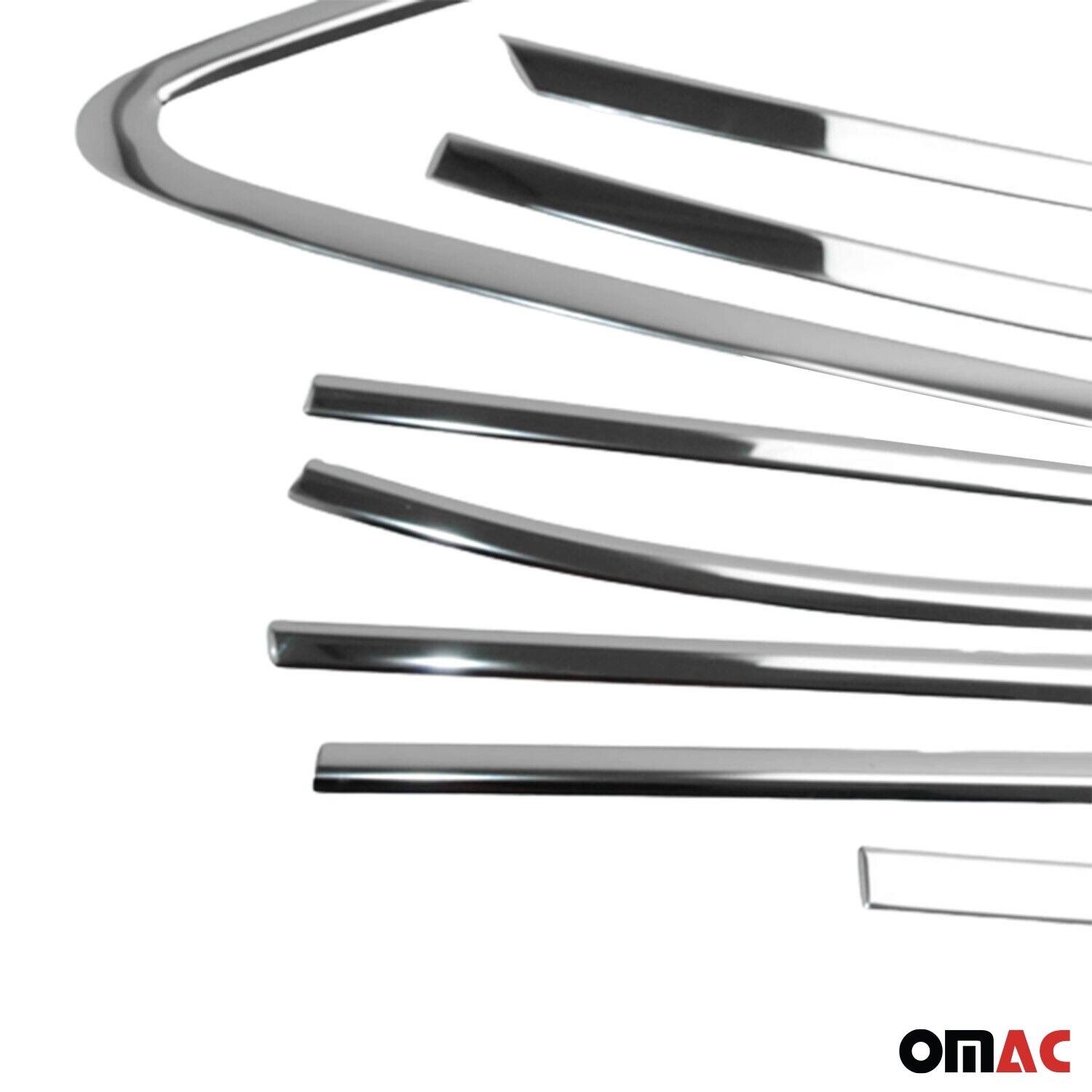 2010-2015 Hyundai Tucson Window Molding Trim Streamer Stainless Steel Silver 10 Pcs