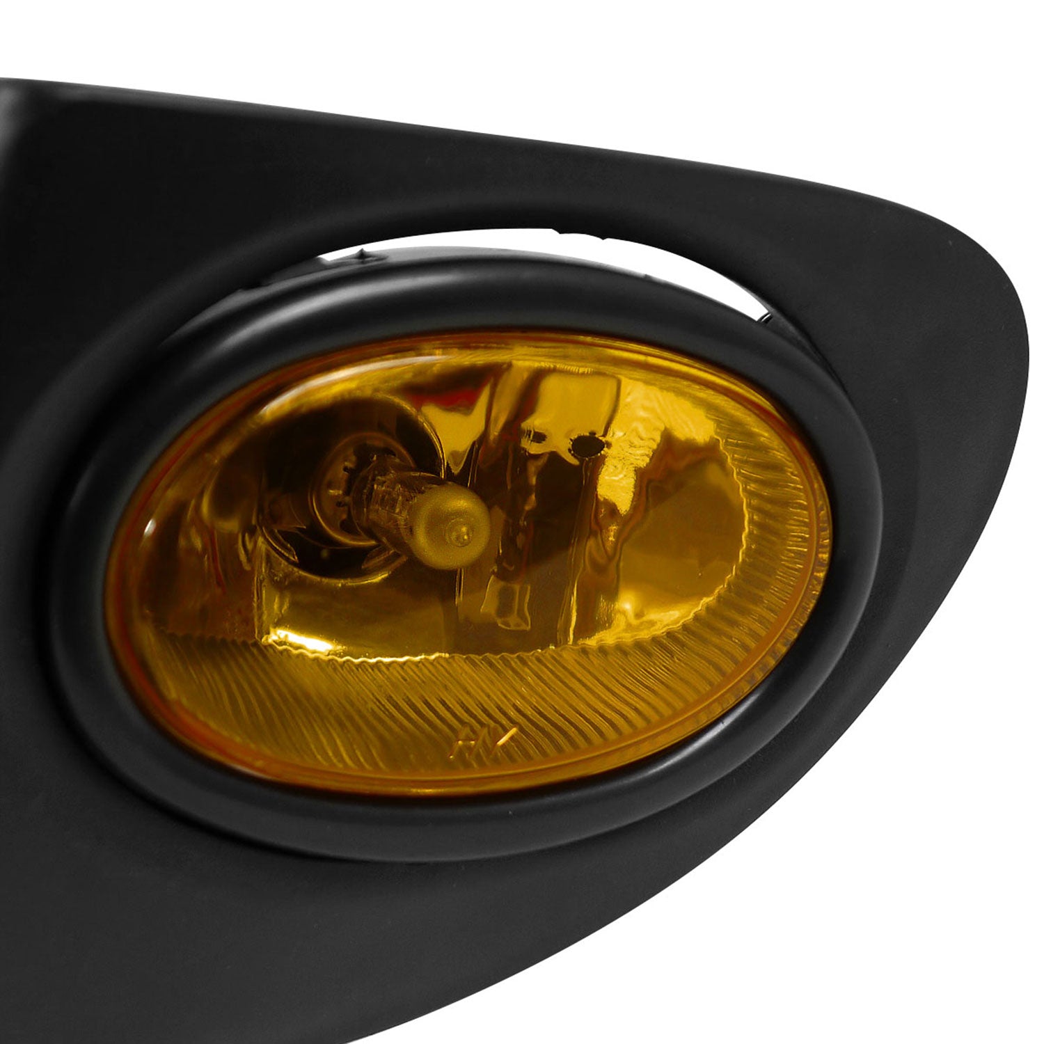 2002-2005 Honda Civic Si Hatchback H11 Fog Lights Kit Chrome/Amber Yellow Lens