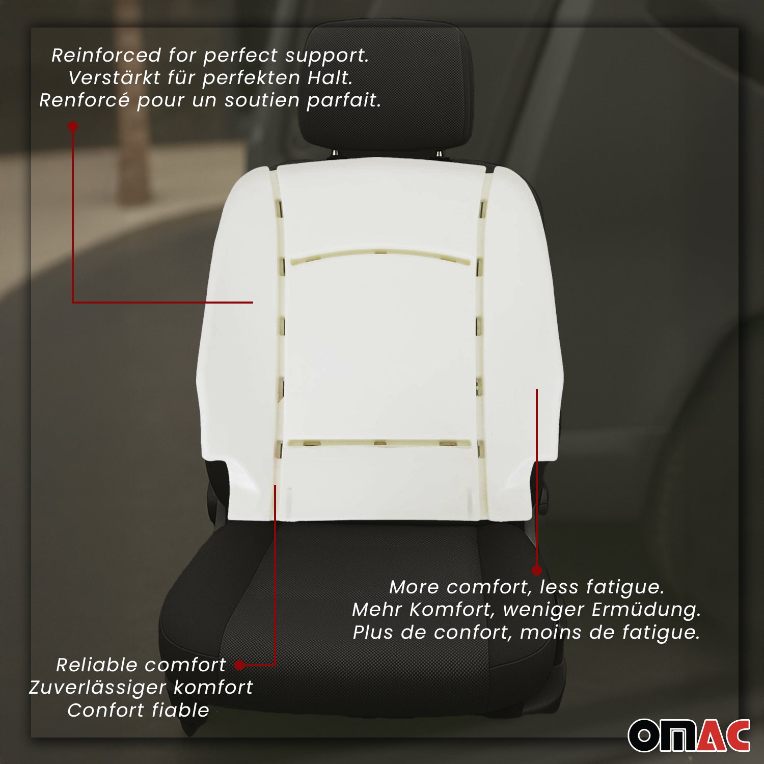 2015-2022 RAM ProMaster City Backrest Seat Cushion Foam Pad 1Pc