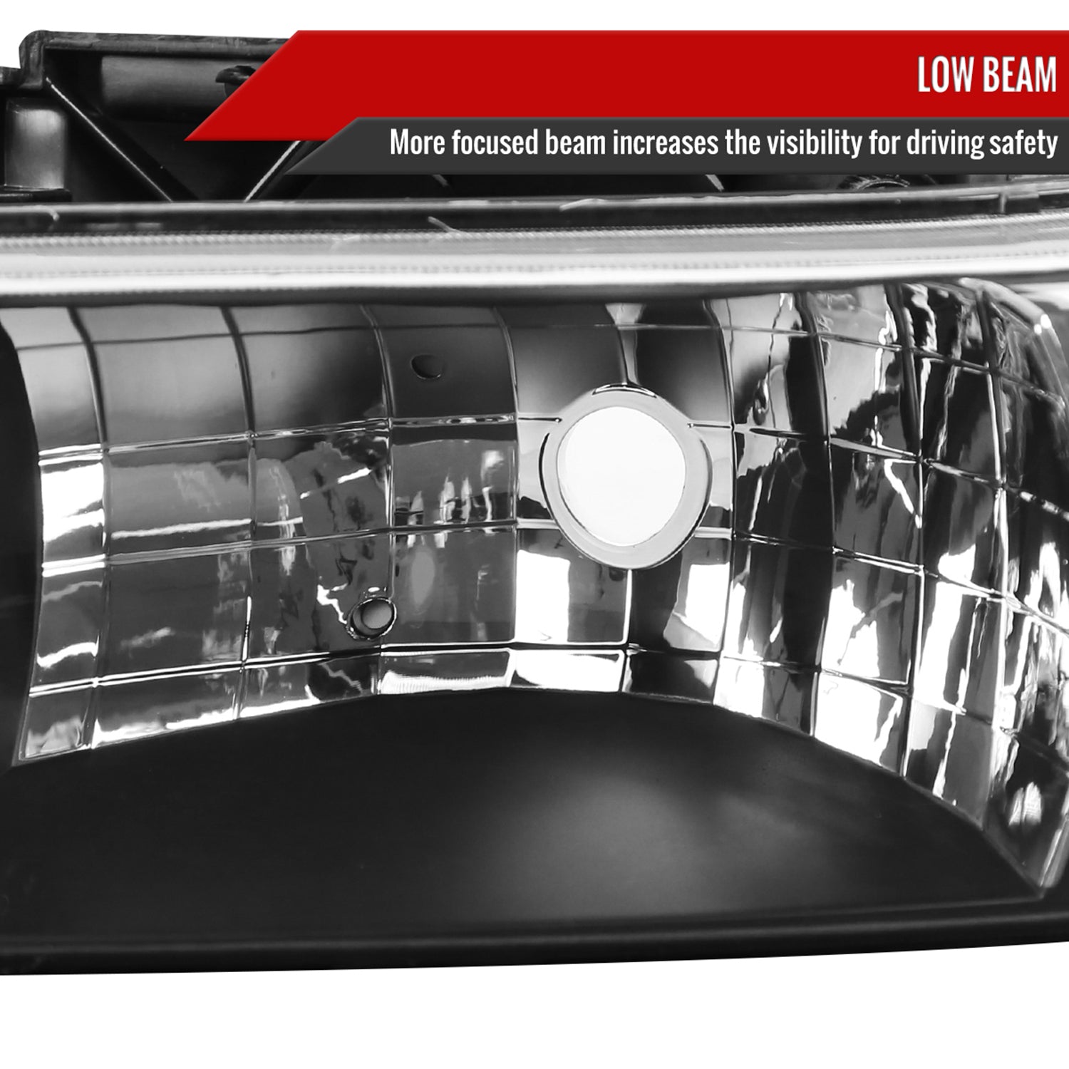 1999-2006 Chevy Silverado/Tahoe/Suburban Factory Headlights Matt Black/Clear