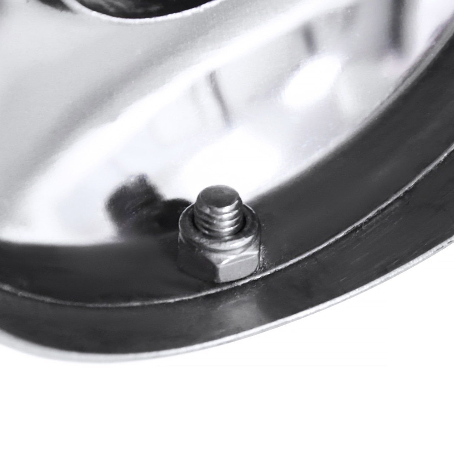 Universal 2.5" Inlet/4" Outlet S.Steel Spiral Flow Exhaust Muffler w/Slanted Tip