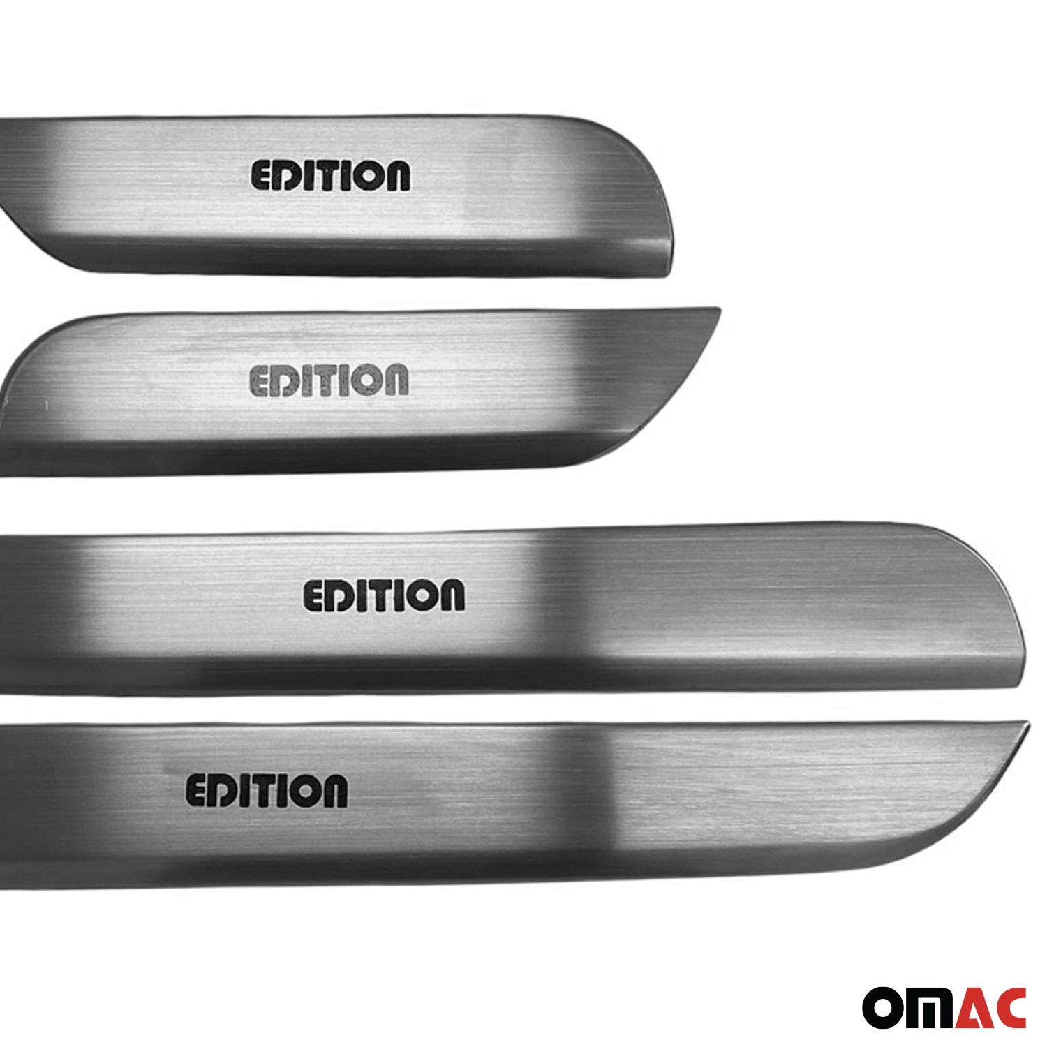 2018-2026 Volvo XC60 Door Sill Scuff Plate Scratch Protector Stainless Steel Silver 4x