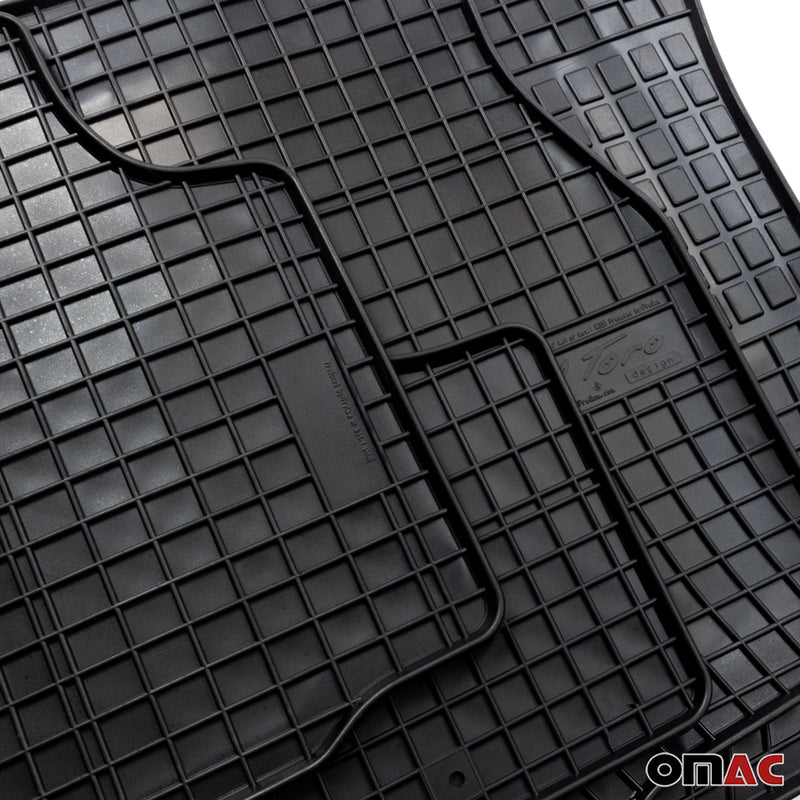 2007-2013 Mercedes S Class W221 Floor Mats Liners Full Set All Weather Rubber Black