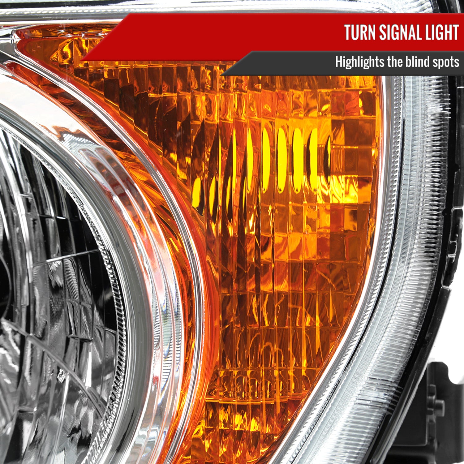 2003-2008 Honda Element Factory Style Headlights Chrome Housing/Clear Lens