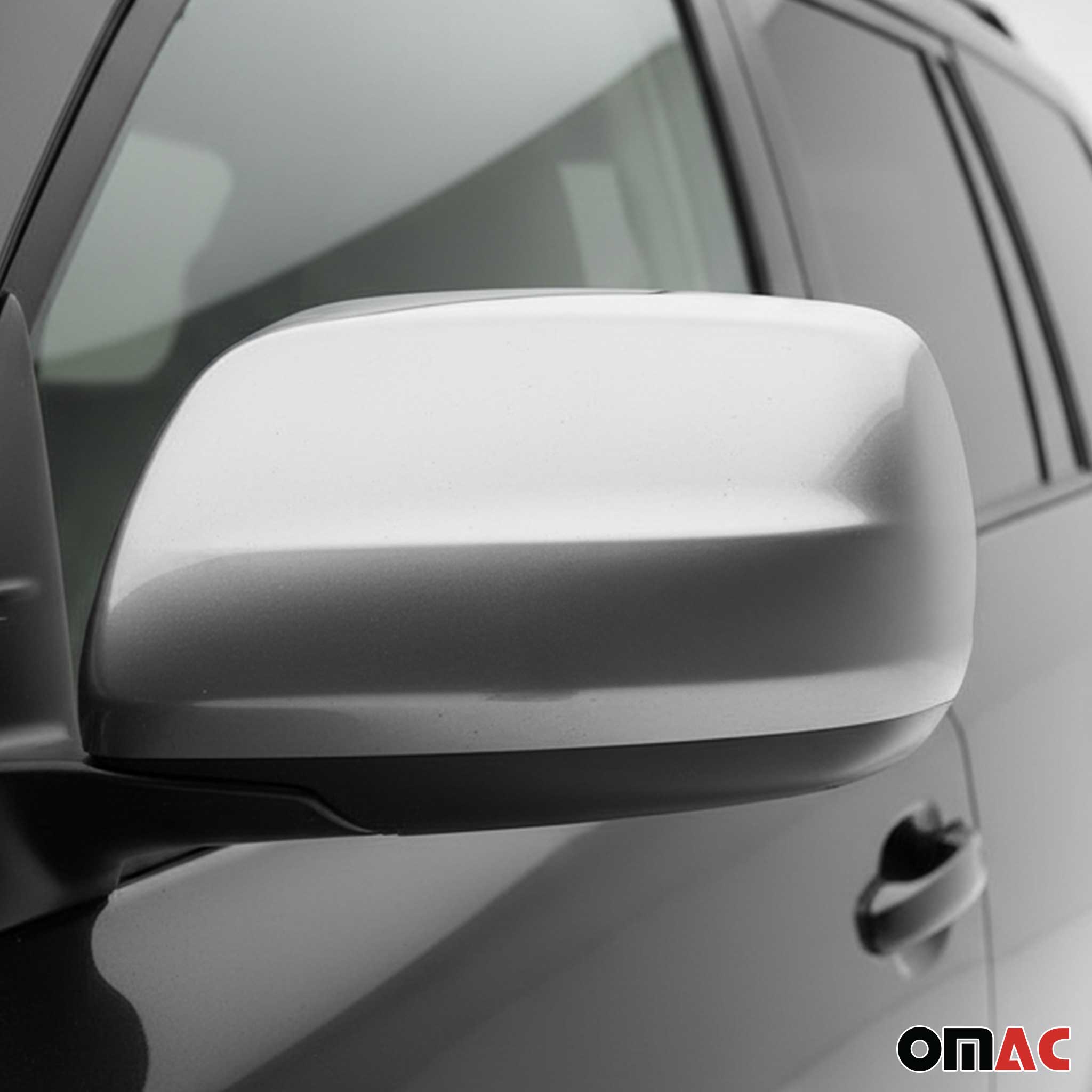 2008-2015 Lexus LX 570 Side Mirror Cover Caps Brushed Stainless Steel Silver 2 Pcs