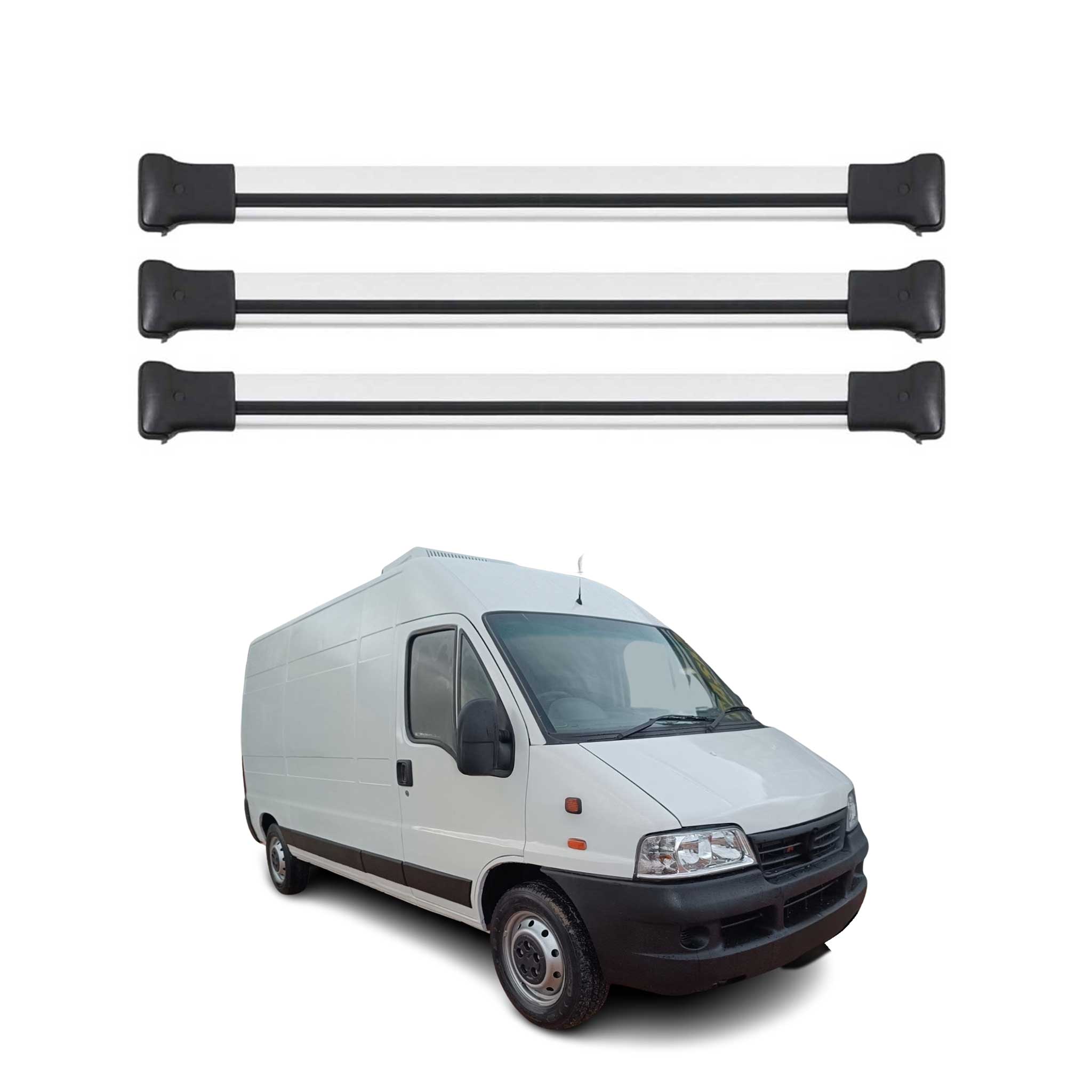 2014-2025 RAM ProMaster Roof Rack Cross Bars 3Pcs Silver