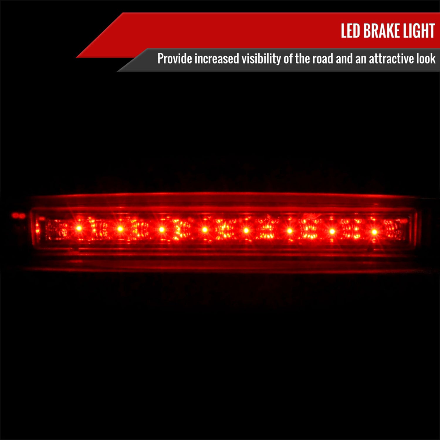 2000-2004 Ford Focus 3/5DR Hatchback LED 3rd Brake Light Chrome/Smoke Lens
