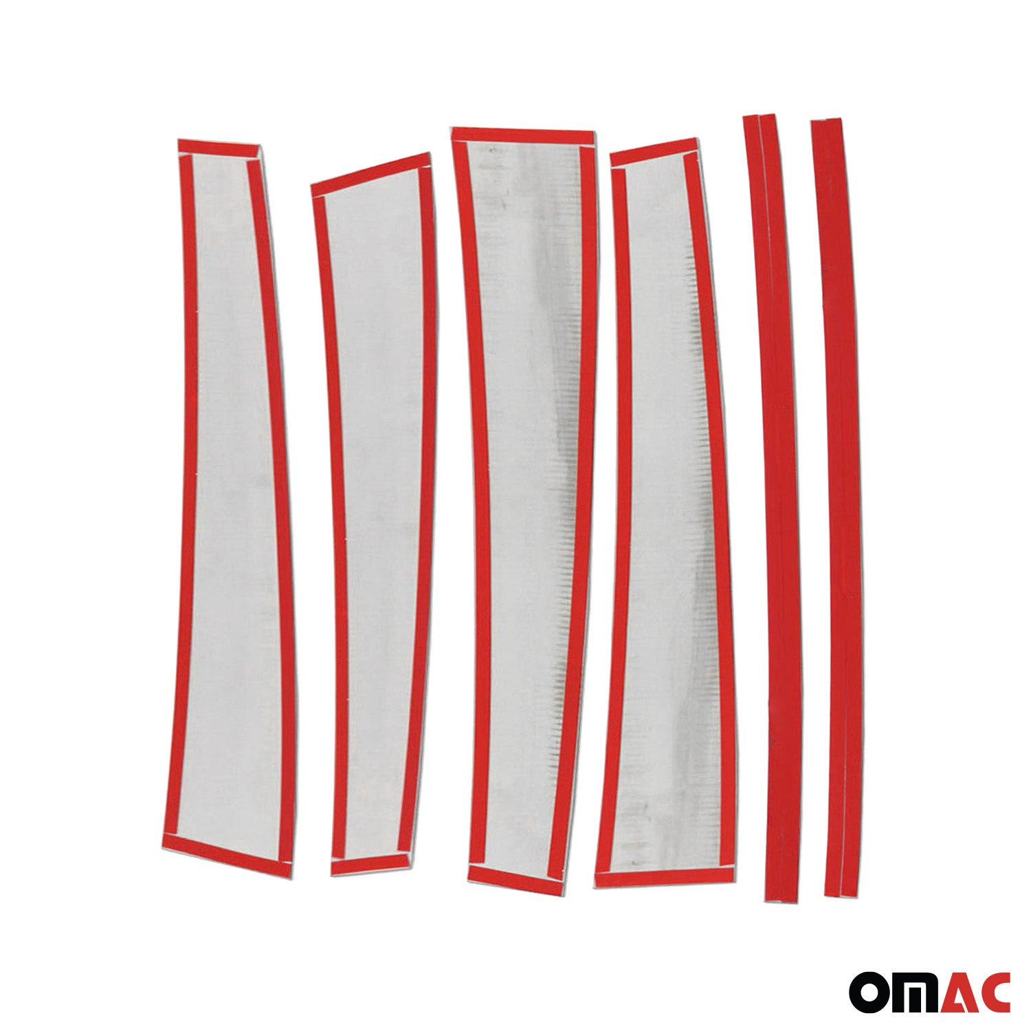 2006-2009 Land Rover Range Rover Sport Window B Pillar Posts Door Trim Stainless Steel