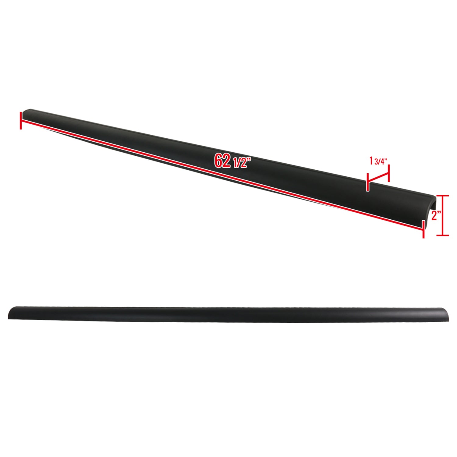 1997-2004 Ford F-150 Styleside Black OE Style Tailgate Cap Protector Cover