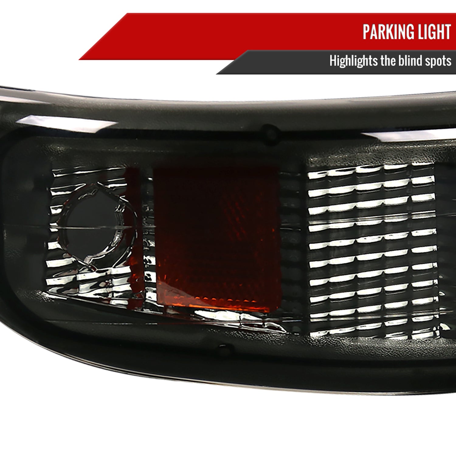 1999-2002 Chevy Silverado/ 2000-2006 Tahoe Suburgan Bumper Lights Chrome/Smoke