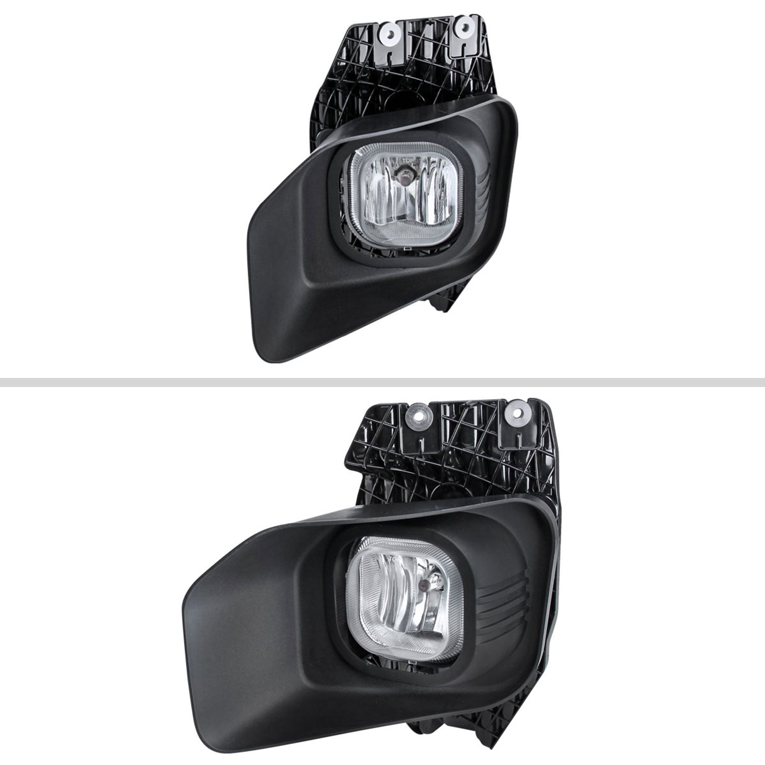 2011-2016 Ford F-250/F-350/F-450/F-550 12V/42W H10 Fog Lights Kit Chrome/Clear