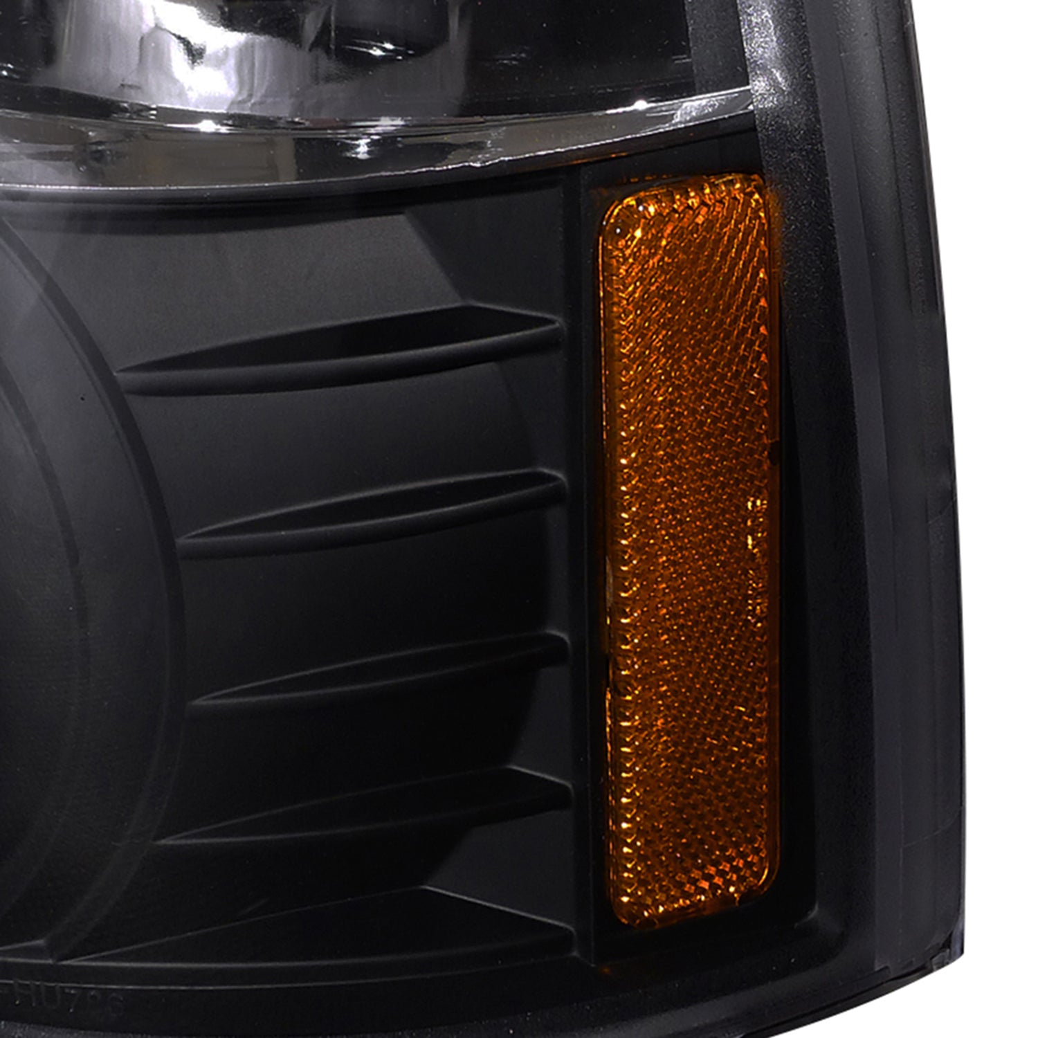 1992-1996 Ford F-150 F-250 F-350 Bronco Dual Halo Projector Headlights Black