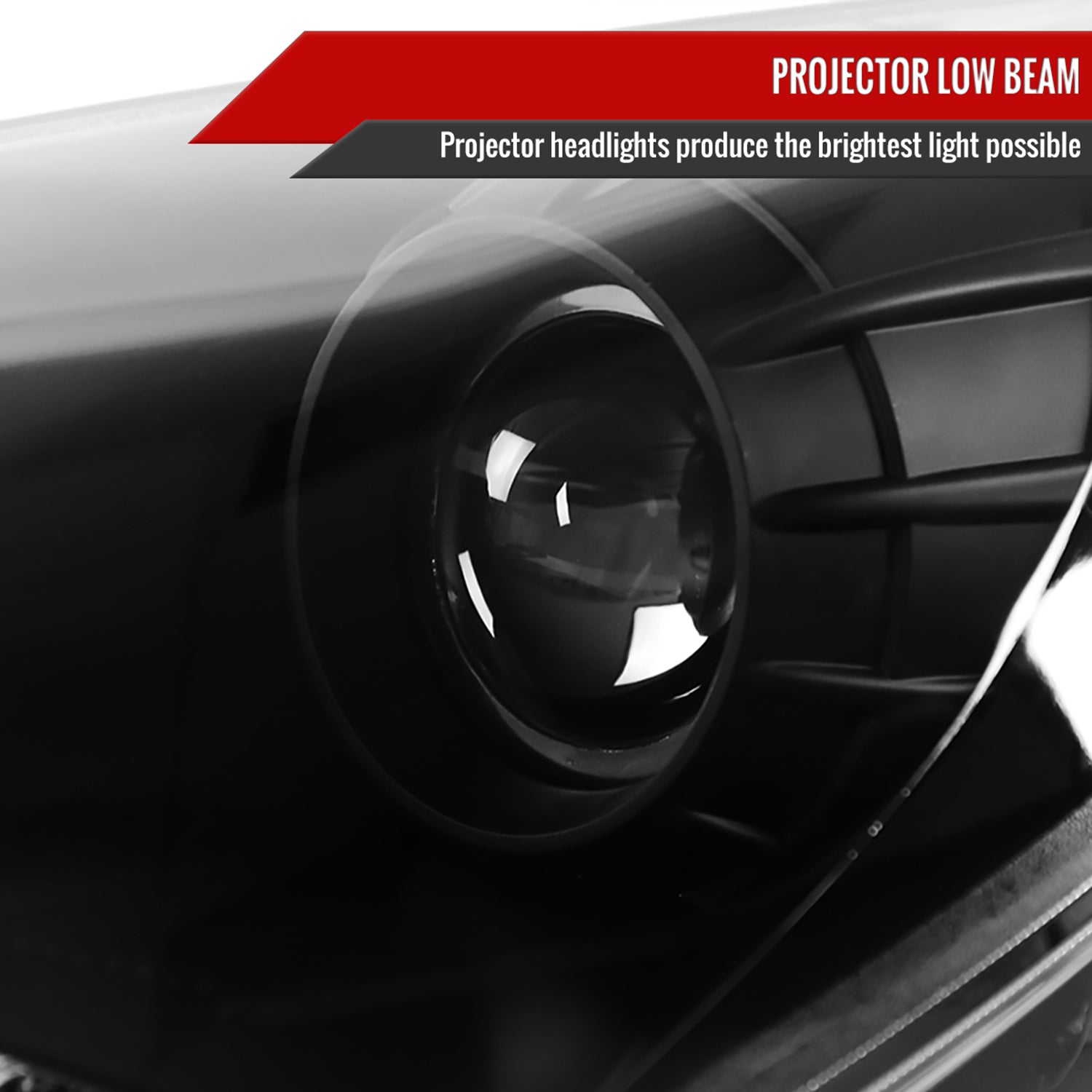 2010-2012 Hyundai Genesis Coupe Projector Headlights SMD LED Light Strip Black