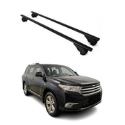 2008-2013 Toyota Highlander Roof Rack Cross Bars Black
