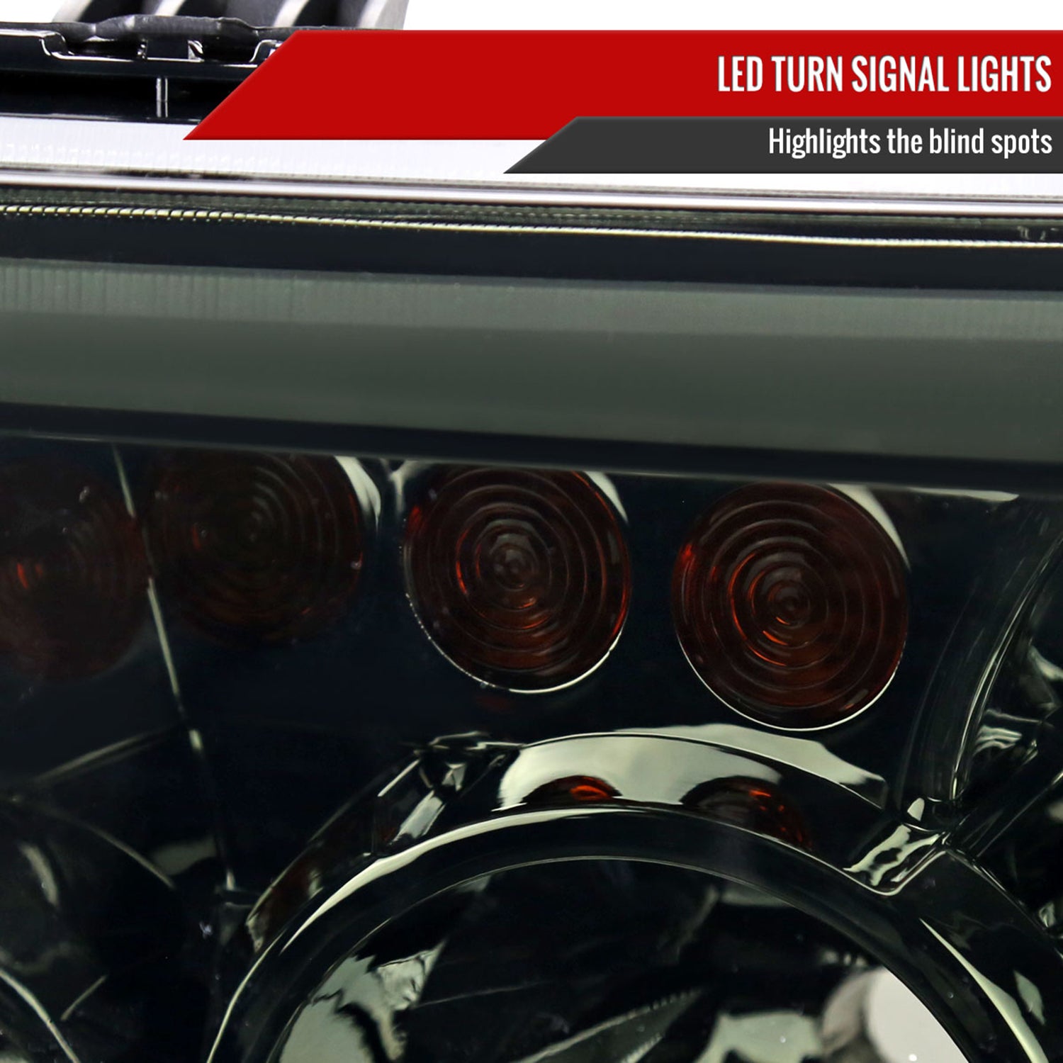 2007-2013 Toyota Tundra/08-2017 Sequoia Retro LED Headlights LED Signal Smoked