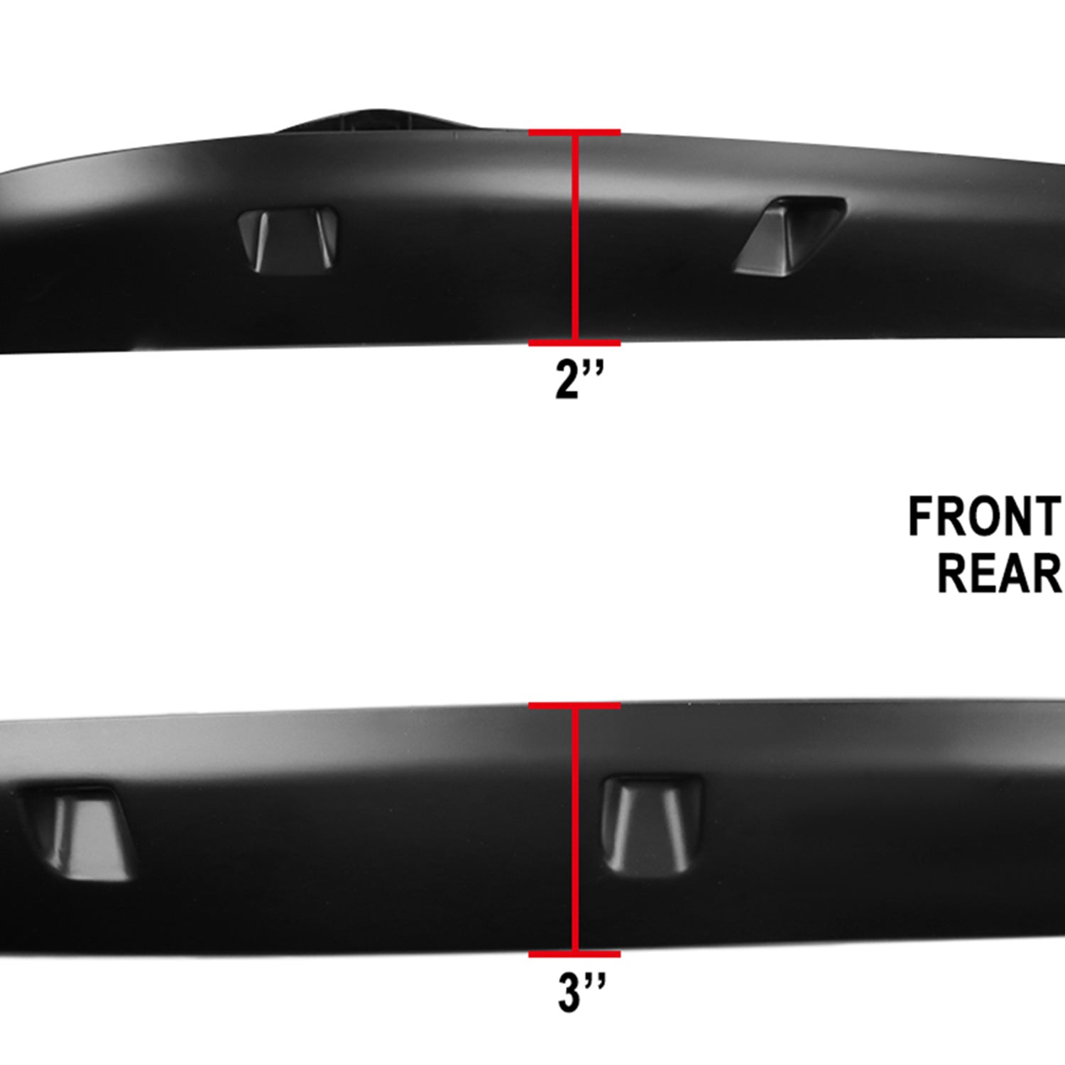 2002-2009 Dodge RAM 1500/2500/3500 Smooth Rivet Style Fender Flares