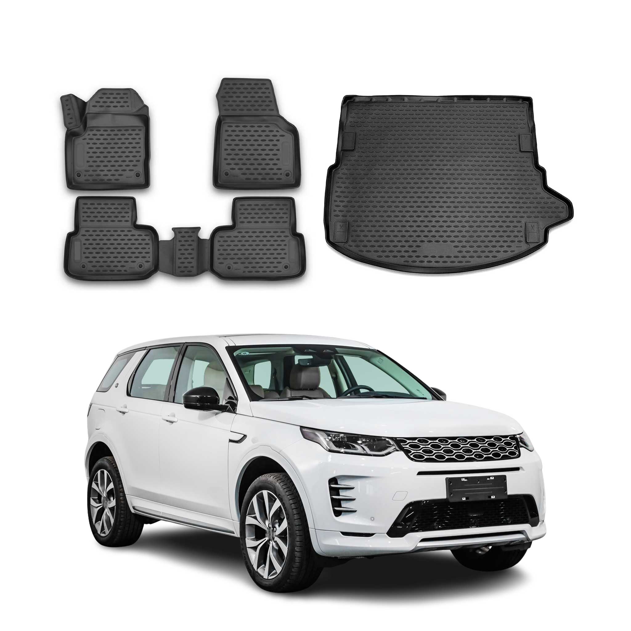 2015-2019 Land Rover Discovery Sport Floor Mats & Cargo Liner Full Set All Weather Black