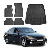 2006-2010 BMW 5 Series E60 / M5 Sedan Floor Mats & Cargo Liner Full Set All Weather