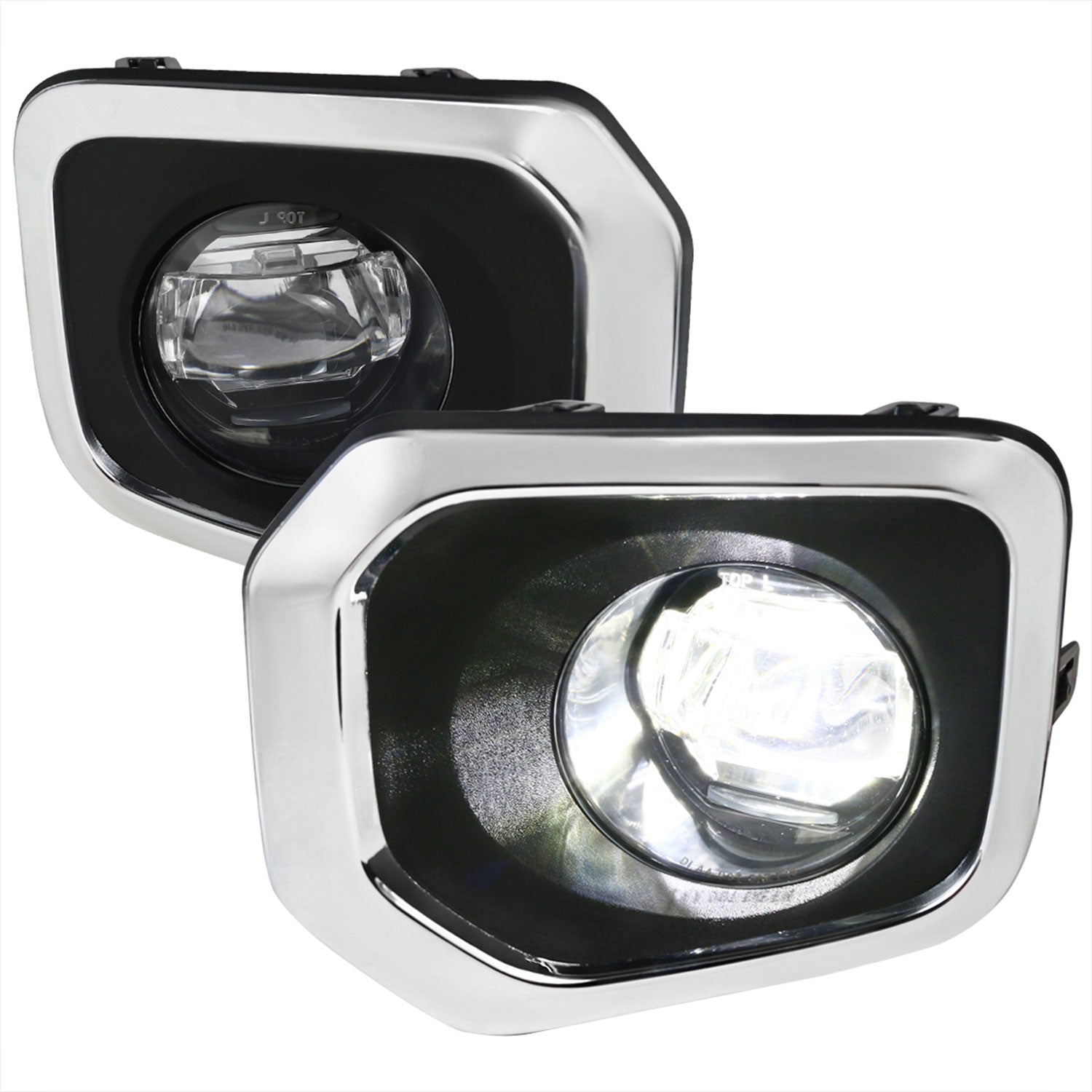 2016-2022 Toyota Tacoma SMD LED Projector Fog Lights Kit Chrome/Clear Lens