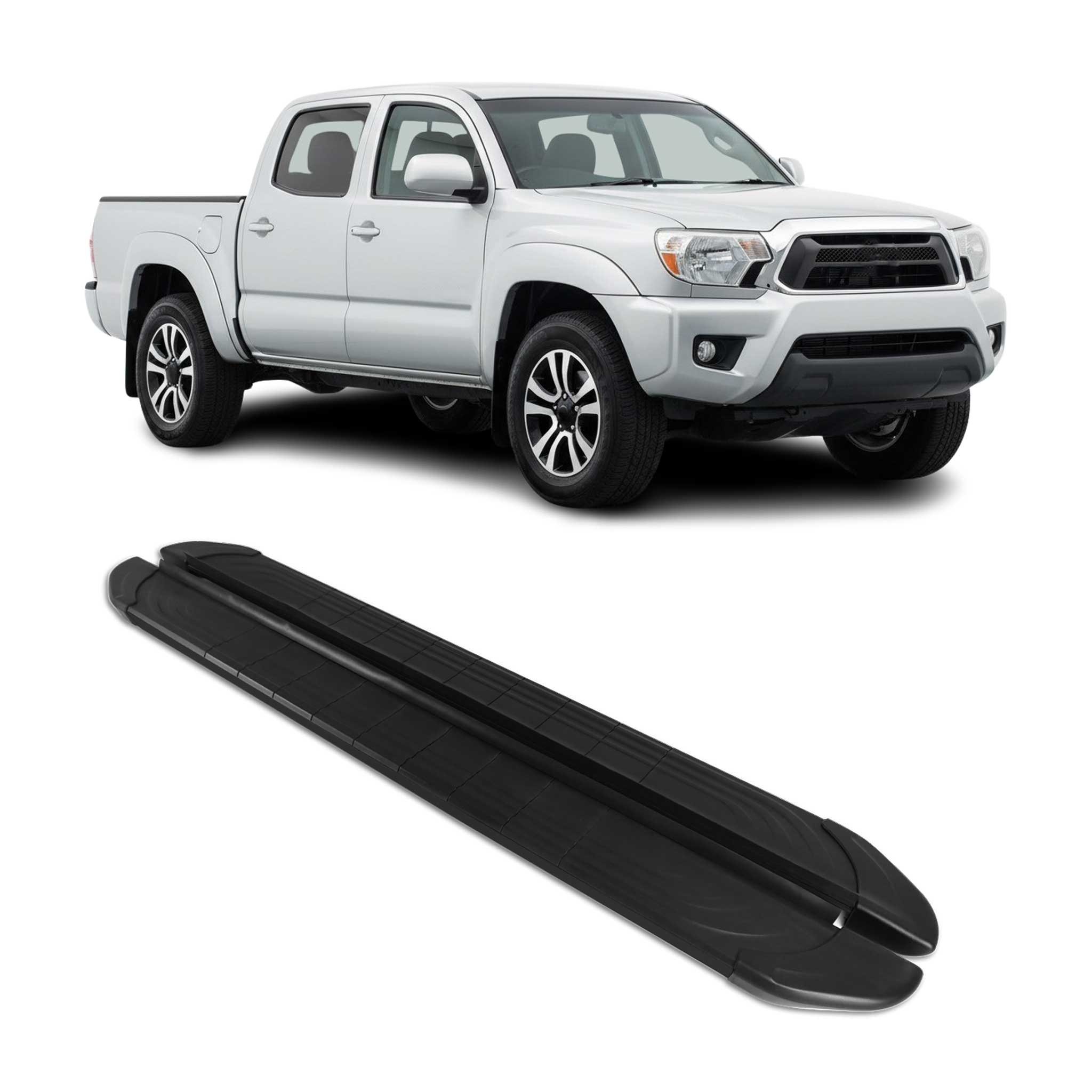 2005-2023 Toyota Tacoma Double Cab Nerf Bar Side Step Running Boards Alu 2x