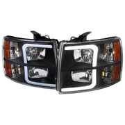 2007-2013 Chevy Silverado 1500 2500HD 3500HD LED Headlights Amber Reflector