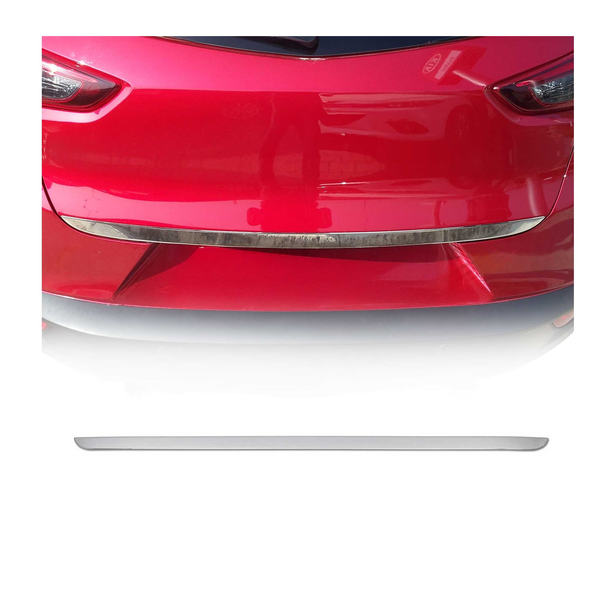 2016-2021 Mazda CX-3 Rear Trunk Molding Trim Stainless Steel Silver 1Pc