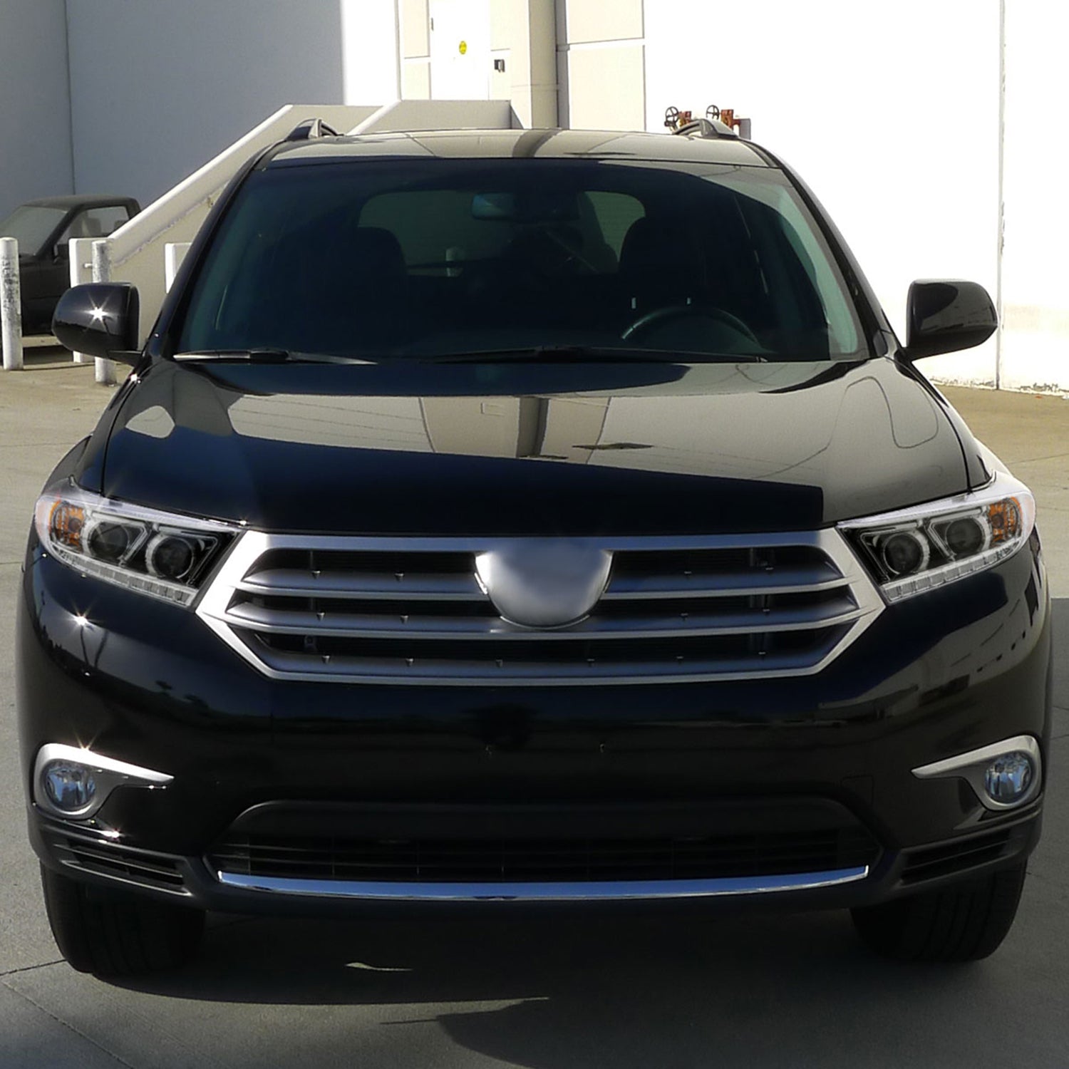 2011-2013 Toyota Highlander Projector Headlights SMD LED Light Strip Chrome