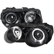 1998-2001 Acura Integra 3/4DR Dual Halo Projector Headlights Matt Black/Clear